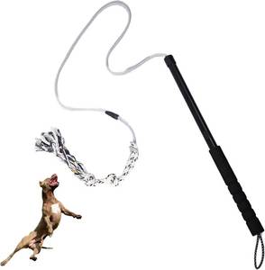lot 311301 image: Flirt Pole for Dogs Interactive Dog Toys Durable Heavy Duty Dog Flirt Pole Suitable for Small and Medium Dogs Great Exercise and Training Tool Multifunction Dog Enrichment Toys