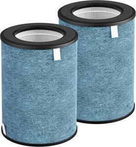 lot 411241 image: HP302 Replacement Filter Compatible with Shark HP302, HP301 NeverChange Air Pur-ifier MAX, HP200 Series Air Puri-fier MAX, 3-in-1 Filter, Part # HE3FKPET, 2 Pack