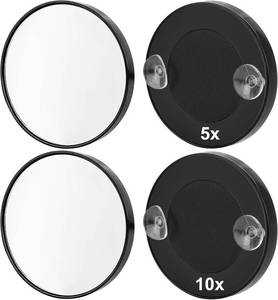 lot 411271 image: Tbestmax 4 Pcs 5X 10X Magnifying Mirror, Small Travel Magnifying Makeup Mirror with Suction Cup, 3.5 inches