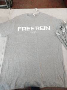 lot 25257 image: Free Rein Grey T-Shirts - Set of 8 Small  -