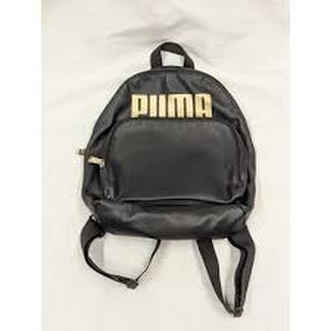 lot 25233 image: Black faux leather Puma mini backpack