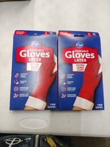 lot 2019 image: Kroger Reusable Gloves - Latex - Extra Long Cuff - 2 Pairs