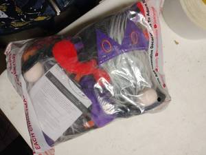 lot 2045 image: 2 Pk Large Halloween Gnomes