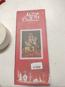 lot 2067 image: Desktop Christmas Tree, 19.7-inch Artificial Mini Christmas Decoration Tree, The Perfect Christmas Decoration for Table, Desk and Counter (Golden)