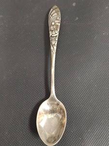 lot 312 image: Sterling Silver Floral Pattern Spoon