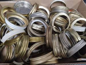 lot 332 image: Bulk Regular Mouth Canning Jar Rings