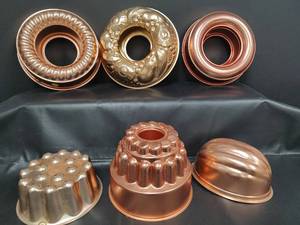 lot 352 image: Copper Colored and Aluminum Molds Collection