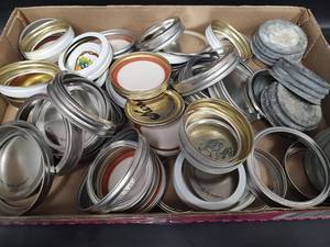 lot 410 image: Ball Mason Jar Lids and Bands