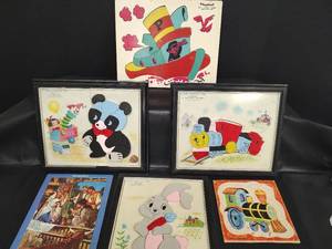 lot 422 image: Vintage Child Toys Puzzle Collection
