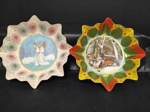 lot 426 image: Vintage Western German Fluted Pressed Cardboard Plate