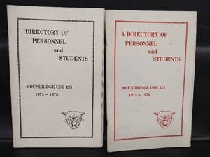 lot 430 image: Moundridge USD 423 School Directories 1974-1976