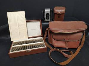 lot 444 image: Vintage Argoflex Seventy-Five Camera with Case, Slide Storage System and More