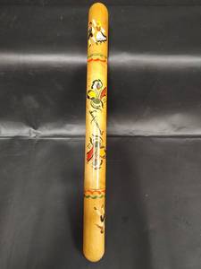 lot 454 image: Vintage Hand Painted German Folk Dance Wooden Knitting Needle Case