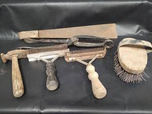 lot 457 image: Horse Grooming Tools, Ice Tongs and More