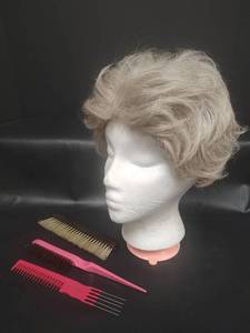 lot 479 image: Eva Gabor Wig with Styling Tools and Eva Gabor Styling Stand