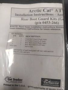 lot 508 image: NIP Arctic Cat ATV Boot Guard Kit