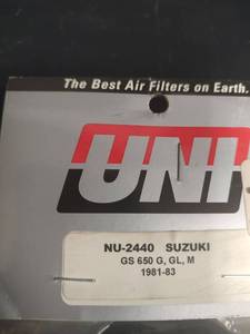 lot 514 image: NIP UNI Air Filter NU-2440 Suzuki GS650, 1981-83