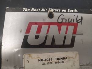 lot 516 image: NIP UNI Air Filter Honda GL1200 1984-87