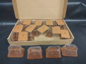 lot 520 image: NIB Rectangular Clear Plastic Chair Booties