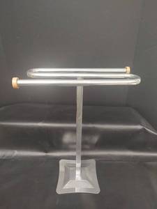 lot 526 image: ZCDCP S-Shaped Towel Rack Stand, Chrome Plated