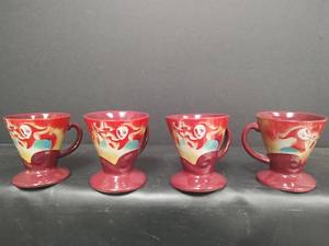 lot 613 image: VTG Linda Firchtel 1999 Espresso Liquor Cup, Made in China, Jester Whimsical Design