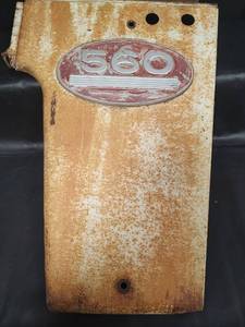 lot 714 image: Antique Farmall 560 Tractor Metal Side Panel