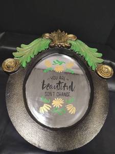 lot 719 image: Decorative Mirror with Ornate Frame