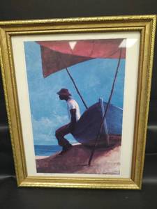 lot 749 image: Eric Winter Early Morning Framed Picture, Signed, 12.5 x 15.5