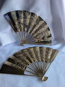 Solid Brass Fans - 2 ct