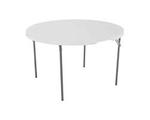 Lifetime Round Tables 48-inch White Fold-in-Half Table