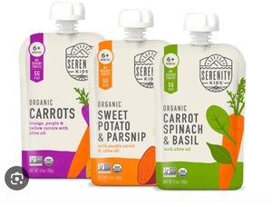 lot 3962 image: Serenity Kids 6 Months Certified real food 6 pack