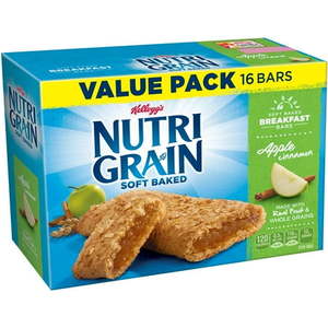 lot 3969 image: Kelloggs Nutri-Grain Cereal Bars Apple Cinnamon 20.8oz
