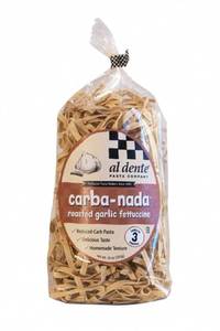 lot 3994 image: Al Dente Pasta Carba-Nada Roasted Garlic Fettuccine 10 Ounce Bag