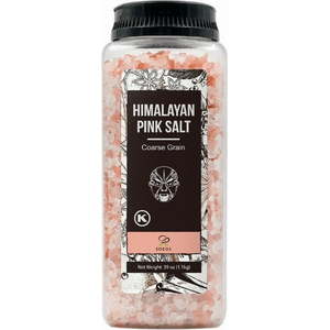 lot 4004 image: Soeos Himalayan Pink Salt  39 oz  Coarse Grain  Kosher