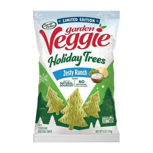 lot 4007 image: Sensible Portions Garden Veggie Holiday Trees Zesty Ranch Chips - 6oz