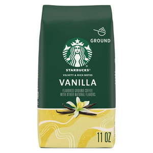 lot 4024 image: Starbucks Vanilla  Ground Coffee  Flavored Hot or Iced Coffee  11 oz