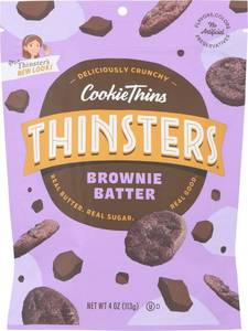 lot 4040 image: Thinsters Cookies, Brownie Batter Cookie Thins, 4 oz Pack