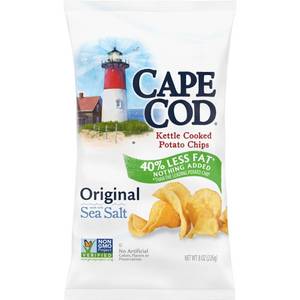 lot 4057 image: CAPE COD, KETTLE COOKED POTATO CHIPS, ORIGINAL 8OZ