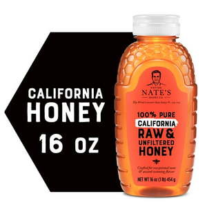 lot 4062 image: 100% PURE RAW & UNFILTERED CALIFORNIA HONEY 1LB