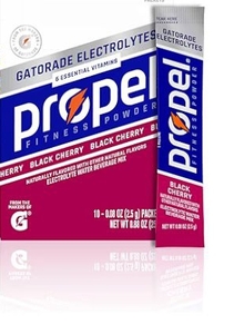 lot 4065 image: Propel Powder Packets, Black Cherry (Pack of 3)
