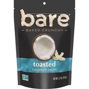 lot 4076 image: Bare Fruit Baked Crunchy Toasted Gluten Free Coconut Chips - 2.7oz