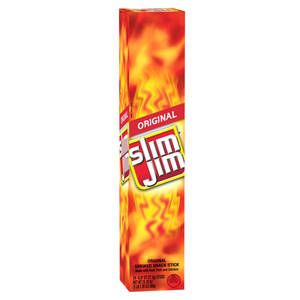 lot 4107 image: Slim Jim Giant smoked meat stick original .97 oz. (MISSING ONE)