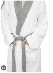 Members Mark Womens Faux Fur Hooded Plush Robe Size S/M