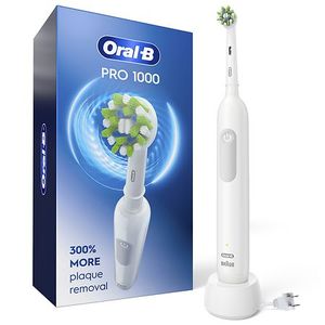 Oral-B Toothbrush  Pro 1000 Rechargeable Electric Toothbrush, White, Adults and Children 3 up