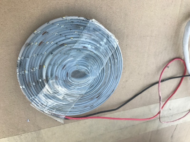lot 816 image: 16 foot roll of LED lights put anywhere