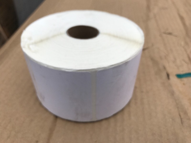 lot 854 image: Case of roll stickers see a picture of the label for sizes and quantity in case