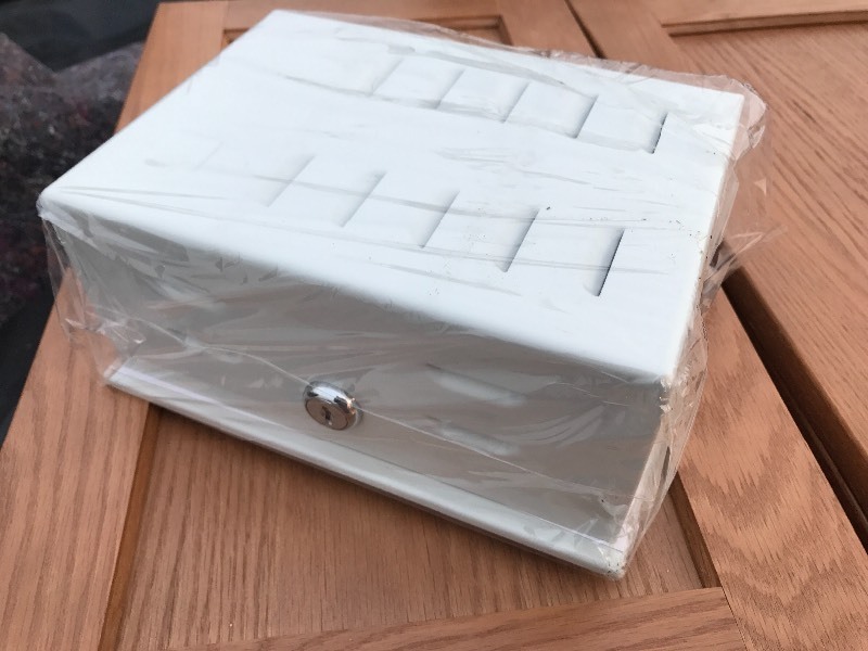 lot 893 image: Two lockable boxes used for thermostat locks