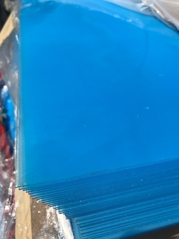 lot 8978 image: (1)  4 x 8 sheet of clear plastic with protective film on each side