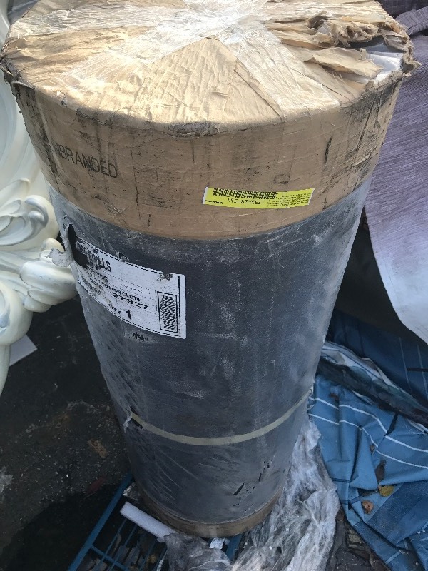 lot 227 image: Large roll of sandpaper 37 inches wide 100 feet long cut to size for floor sander personal small sander cut for any sander you need