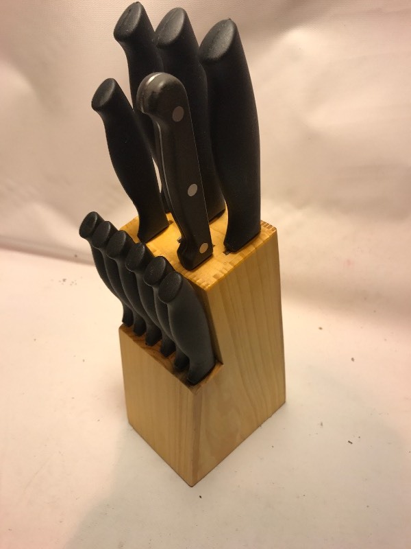 lot 9655 image: Night sat with wood holder as pictured